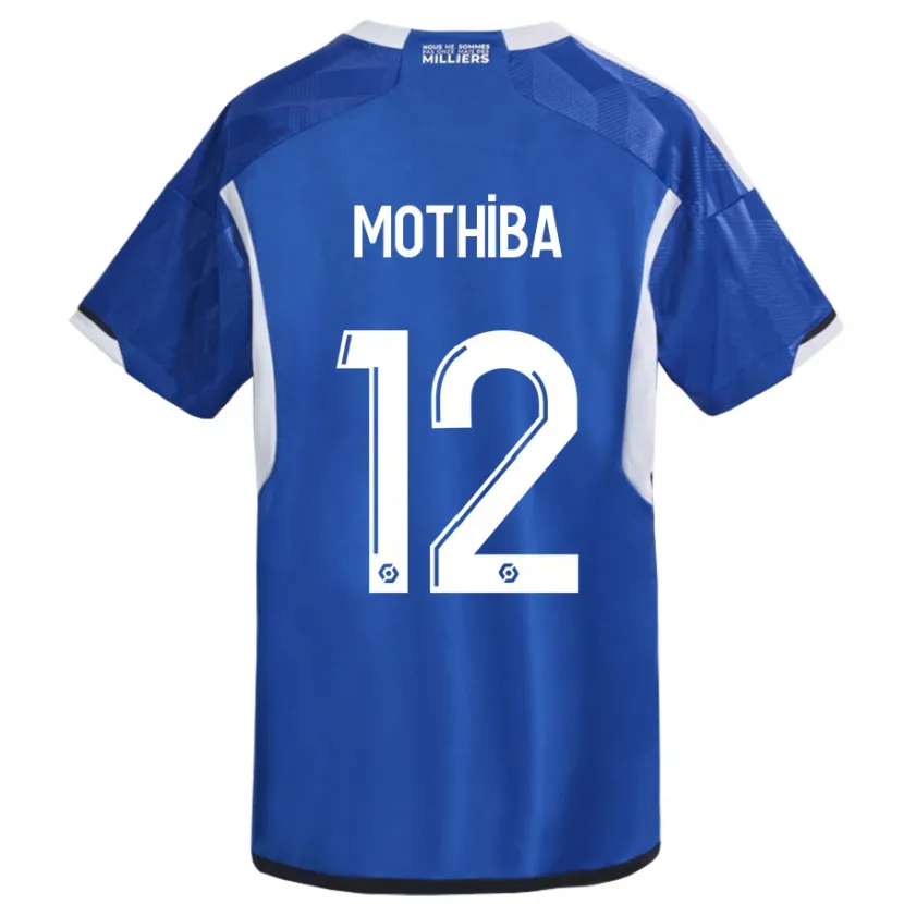 Danxen Mujer Camiseta Lebo Mothiba #12 Azul 1ª Equipación 2023/24 La Camisa