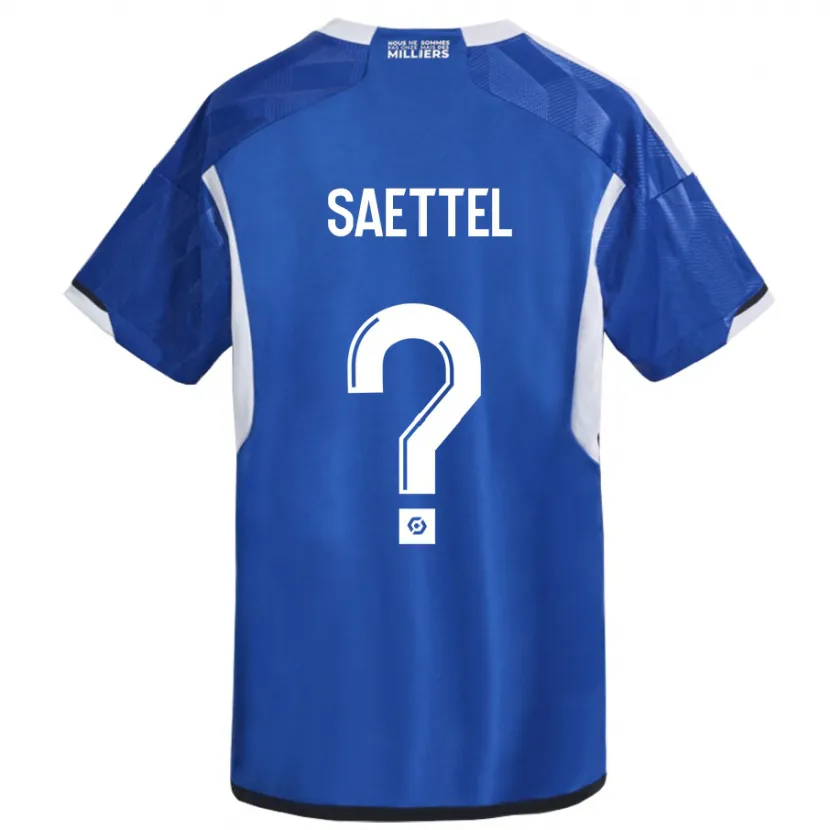 Danxen Mujer Camiseta Tom Saettel #0 Azul 1ª Equipación 2023/24 La Camisa