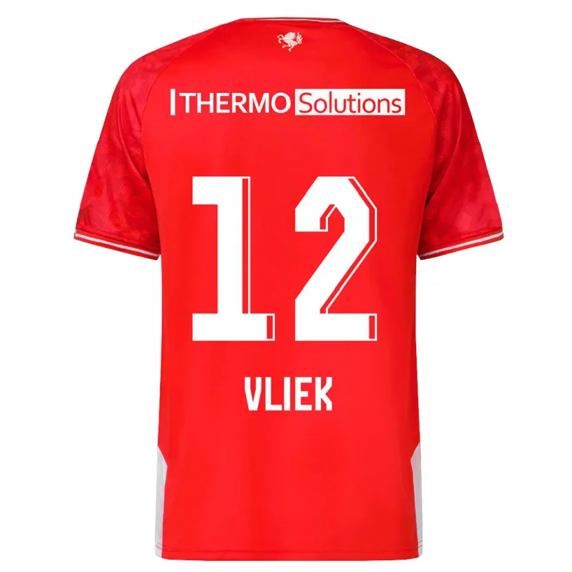 Danxen Mujer Camiseta Leonie Vliek #12 Rojo 1ª Equipación 2023/24 La Camisa