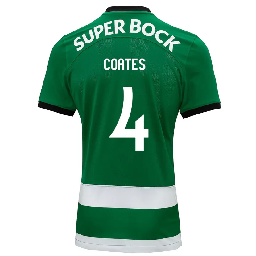 Danxen Mujer Camiseta Sebastián Coates #4 Verde 1ª Equipación 2023/24 La Camisa