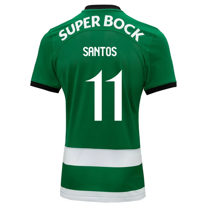 Danxen Mujer Camiseta Nuno Santos #11 Verde 1ª Equipación 2023/24 La Camisa