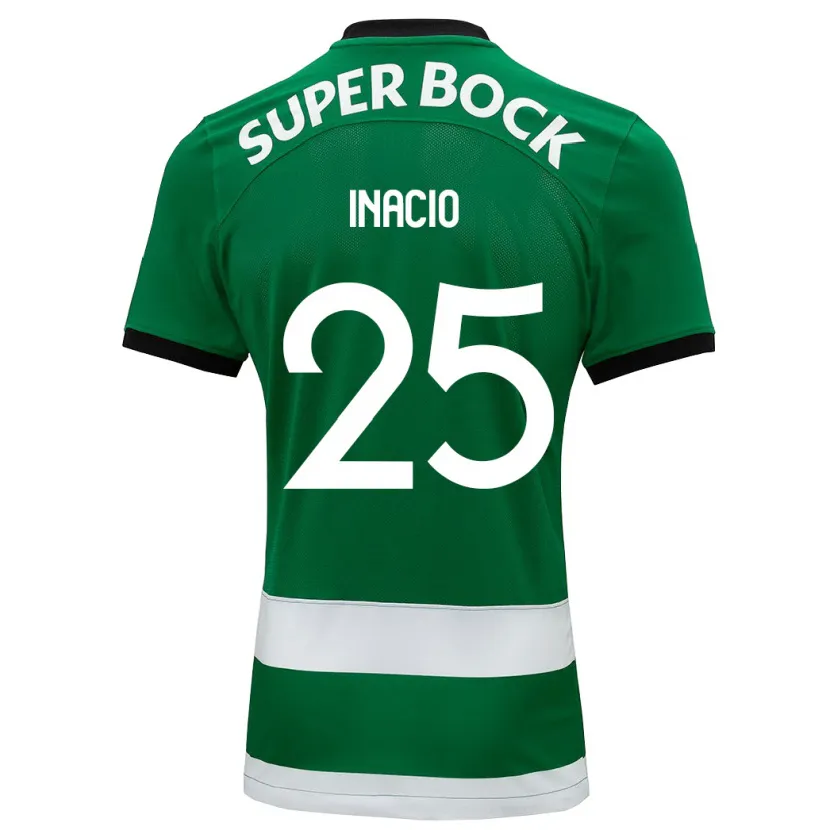 Danxen Mujer Camiseta Gonçalo Inácio #25 Verde 1ª Equipación 2023/24 La Camisa