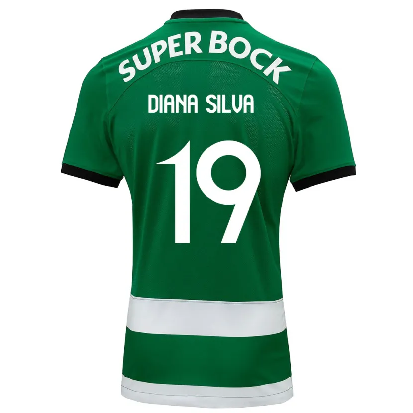 Danxen Mujer Camiseta Diana Micaela Abreu De Sousa E Silva #19 Verde 1ª Equipación 2023/24 La Camisa