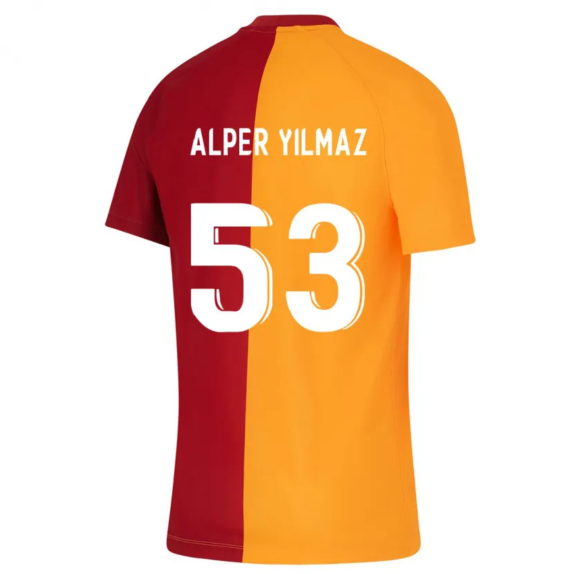 Danxen Mujer Camiseta Barış Alper Yılmaz #53 Naranja 1ª Equipación 2023/24 La Camisa