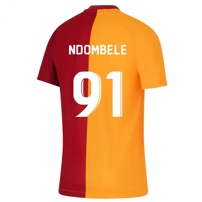 Danxen Mujer Camiseta Tanguy Ndombélé #91 Naranja 1ª Equipación 2023/24 La Camisa