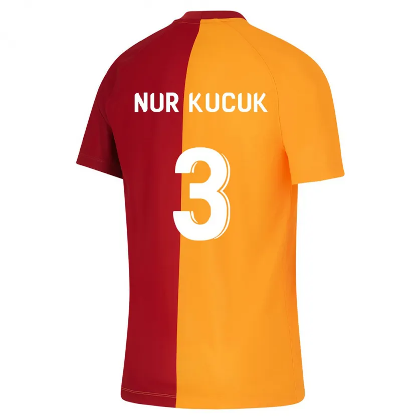 Danxen Mujer Camiseta Rabia Nur Küçük #3 Naranja 1ª Equipación 2023/24 La Camisa