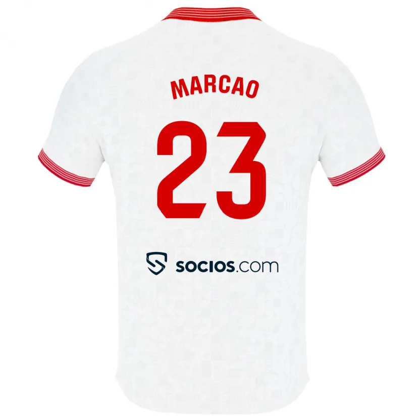 Danxen Mujer Camiseta Marcão #23 Blanco 1ª Equipación 2023/24 La Camisa