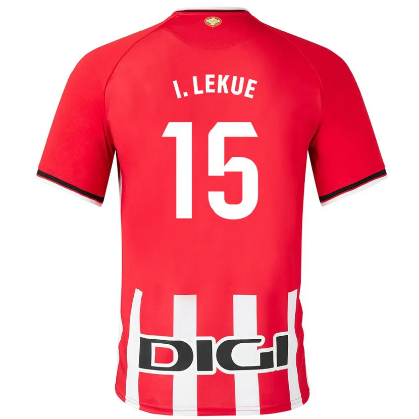 Danxen Mujer Camiseta Iñigo Lekue #15 Rojo 1ª Equipación 2023/24 La Camisa