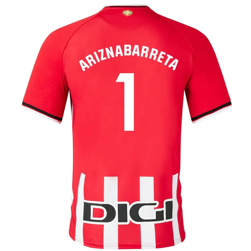 Danxen Mujer Camiseta Oier Ariznabarreta #1 Rojo 1ª Equipación 2023/24 La Camisa