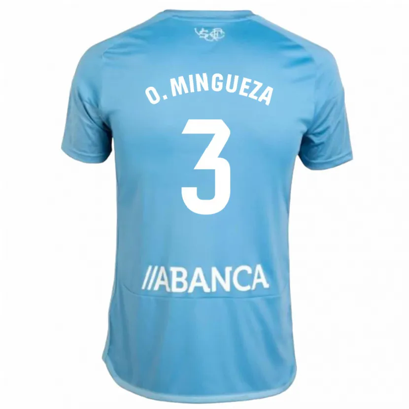 Danxen Mujer Camiseta Óscar Mingueza #3 Azul 1ª Equipación 2023/24 La Camisa