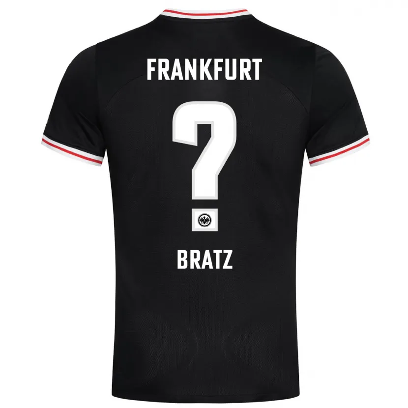 Danxen Mujer Camiseta Julian Brätz #0 Negro 2ª Equipación 2023/24 La Camisa