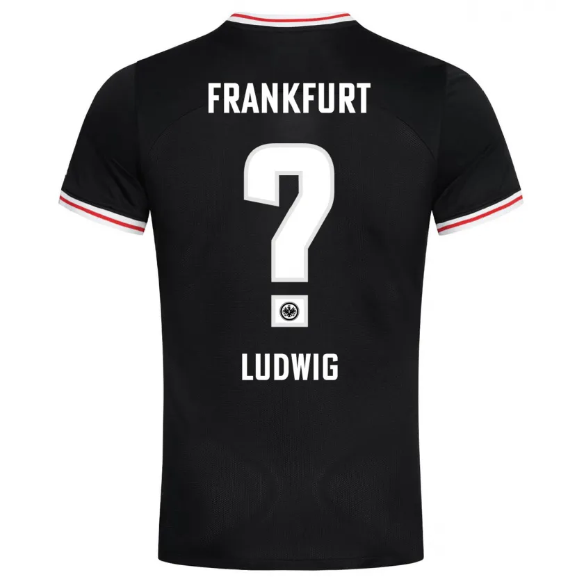 Danxen Mujer Camiseta Finn Ludwig #0 Negro 2ª Equipación 2023/24 La Camisa