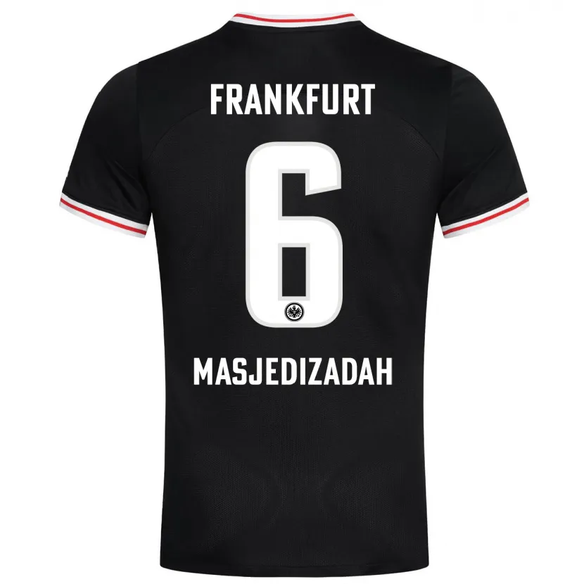 Danxen Mujer Camiseta Abolfazl Masjedizadah #6 Negro 2ª Equipación 2023/24 La Camisa