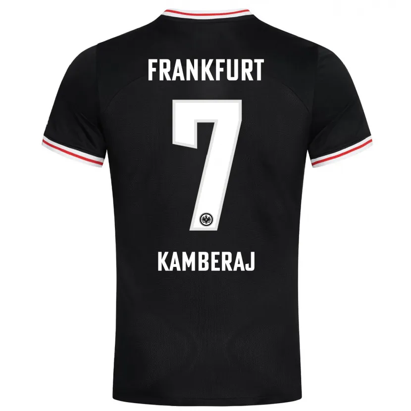 Danxen Mujer Camiseta Donart Kamberaj #7 Negro 2ª Equipación 2023/24 La Camisa