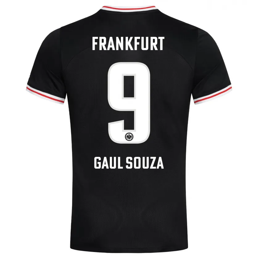 Danxen Mujer Camiseta Alessandro Gaul Souza #9 Negro 2ª Equipación 2023/24 La Camisa