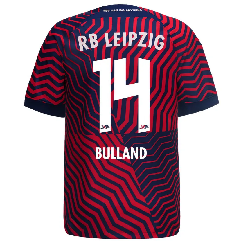 Danxen Mujer Camiseta Anton Bulland #14 Azul Rojo 2ª Equipación 2023/24 La Camisa