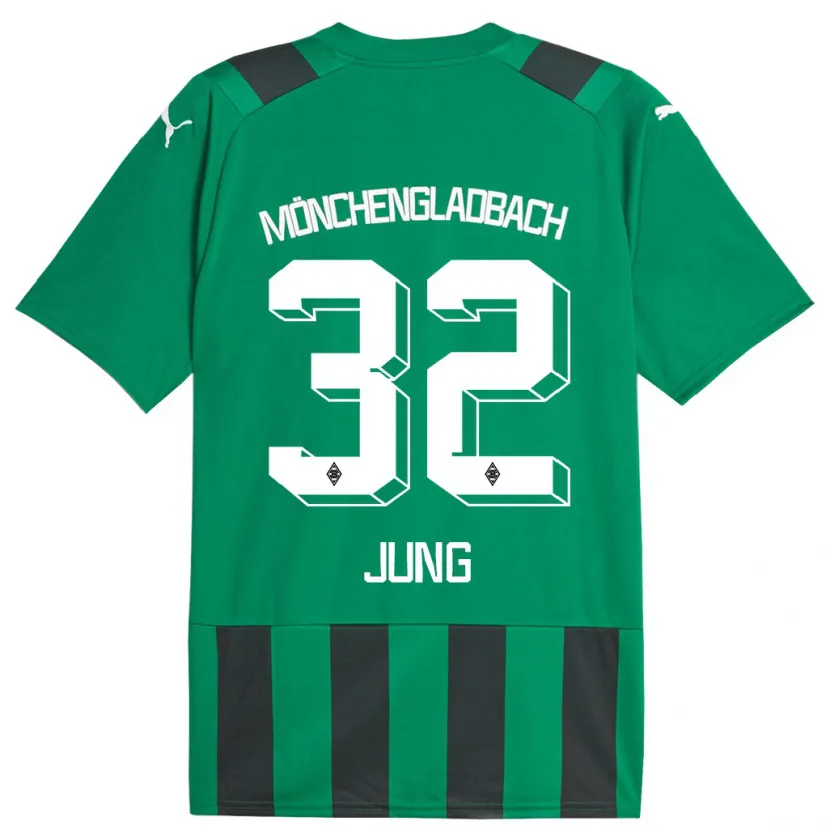 Danxen Mujer Camiseta In-Gyom Jung #32 Verde Negro 2ª Equipación 2023/24 La Camisa