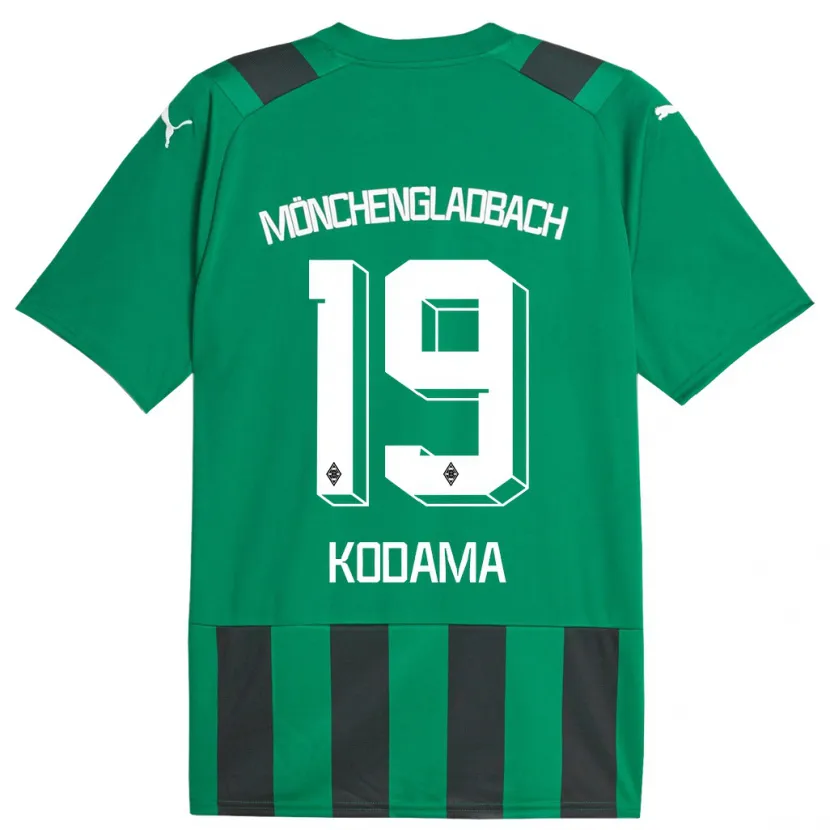 Danxen Mujer Camiseta Keiko Kodama #19 Verde Negro 2ª Equipación 2023/24 La Camisa