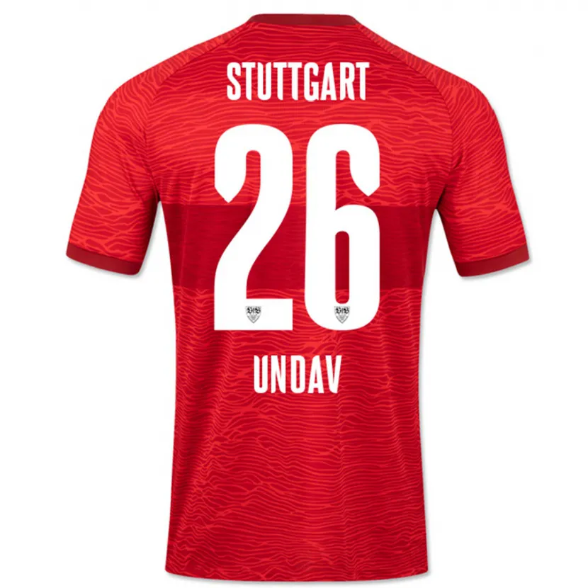 Danxen Mujer Camiseta Deniz Undav #26 Rojo 2ª Equipación 2023/24 La Camisa