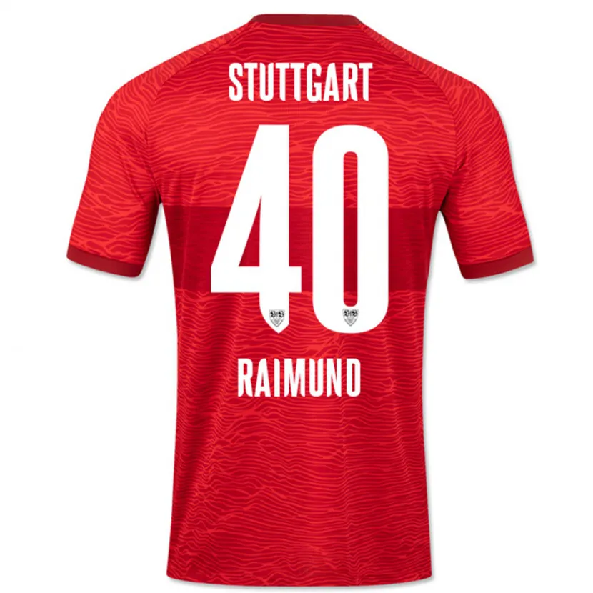 Danxen Mujer Camiseta Luca Raimund #40 Rojo 2ª Equipación 2023/24 La Camisa