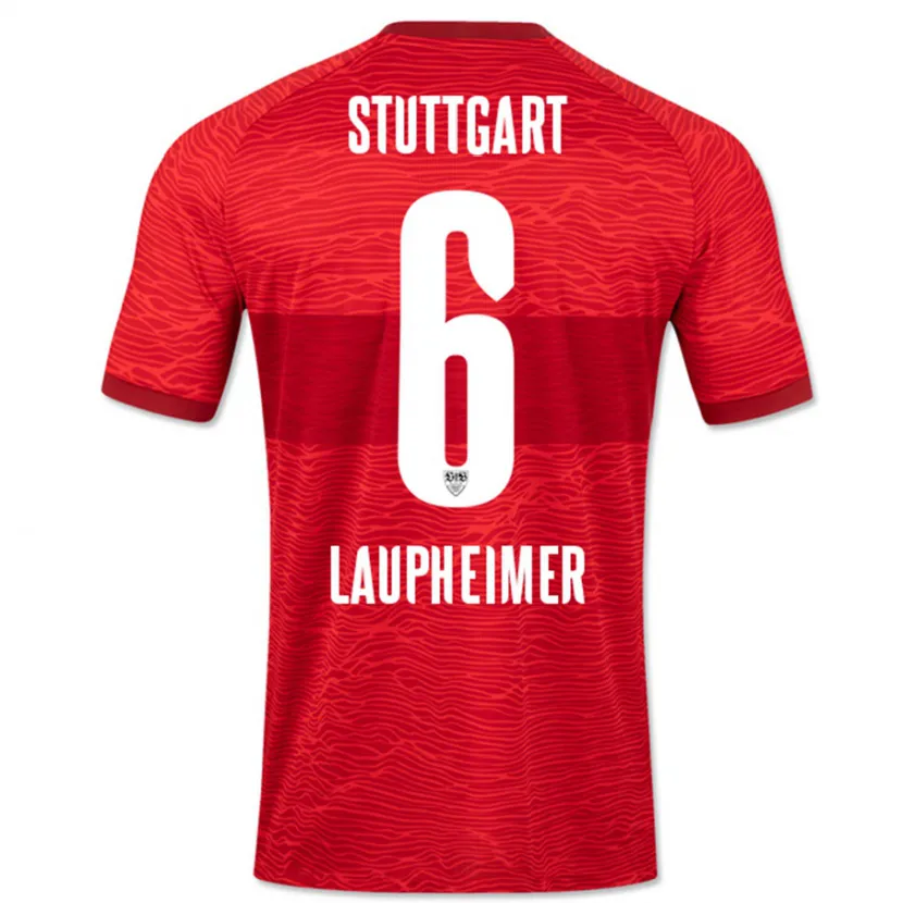 Danxen Mujer Camiseta Lukas Laupheimer #6 Rojo 2ª Equipación 2023/24 La Camisa