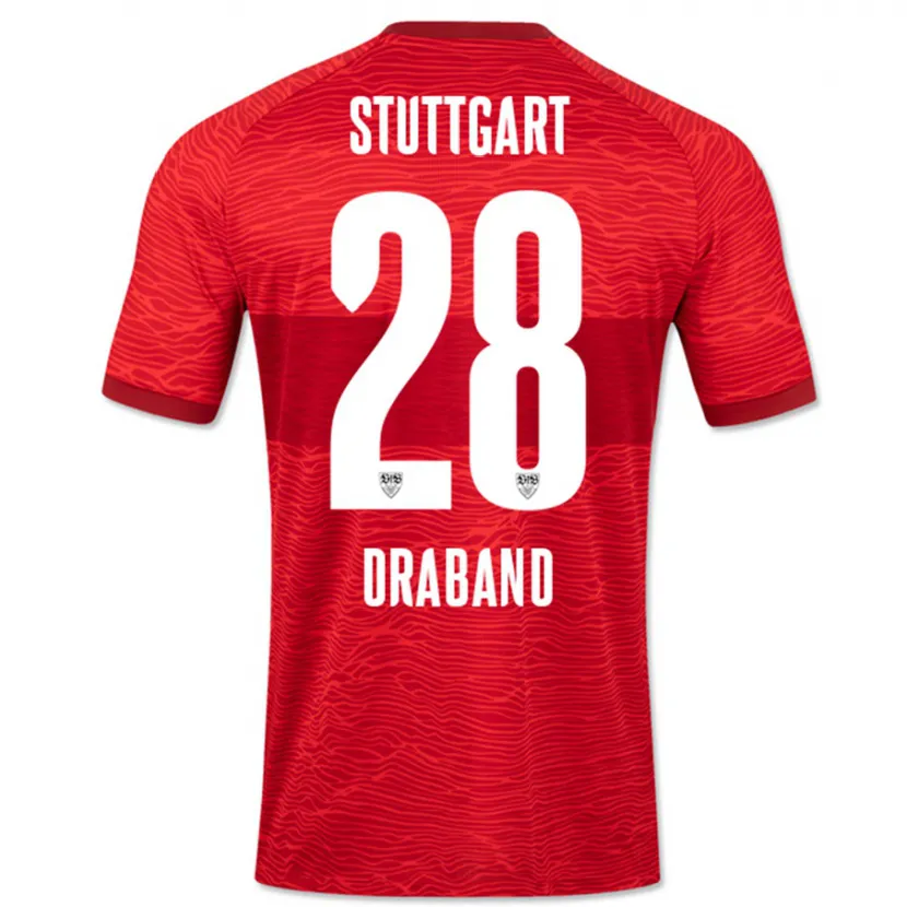 Danxen Mujer Camiseta Dominik Draband #28 Rojo 2ª Equipación 2023/24 La Camisa