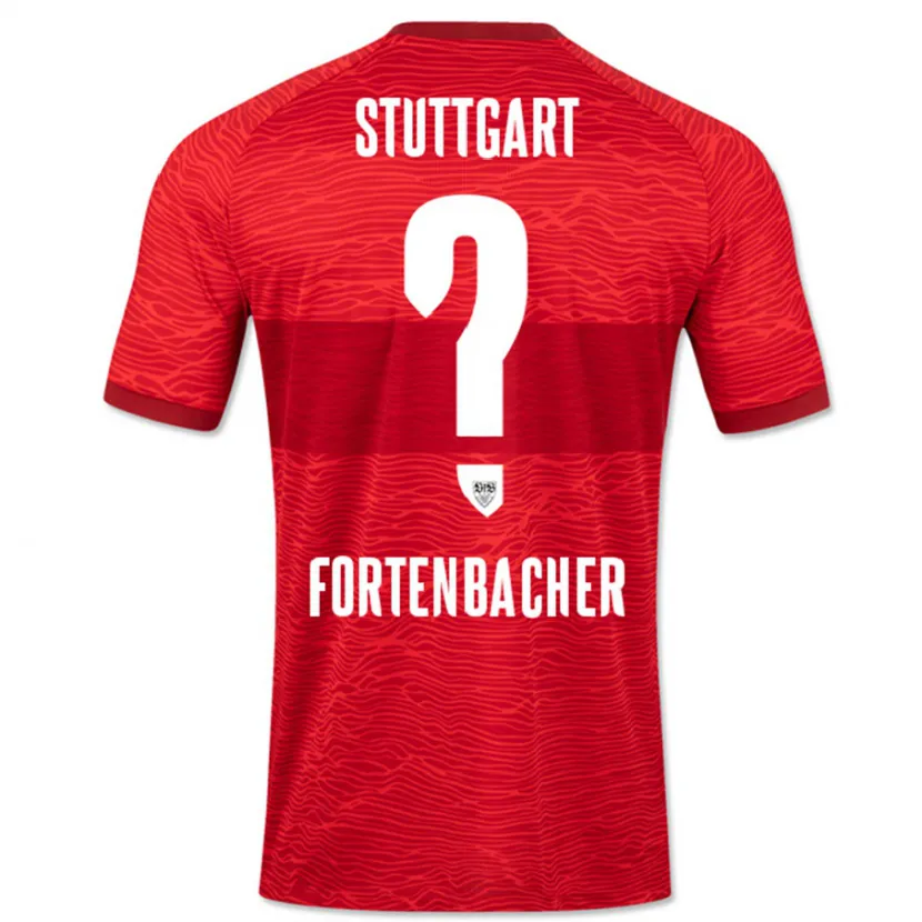 Danxen Mujer Camiseta Jannik Fortenbacher #0 Rojo 2ª Equipación 2023/24 La Camisa