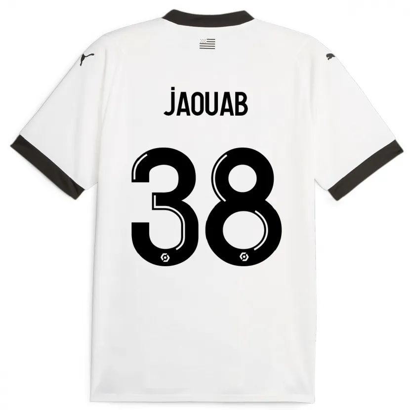 Danxen Mujer Camiseta Mohamed Jaouab #38 Blanco 2ª Equipación 2023/24 La Camisa