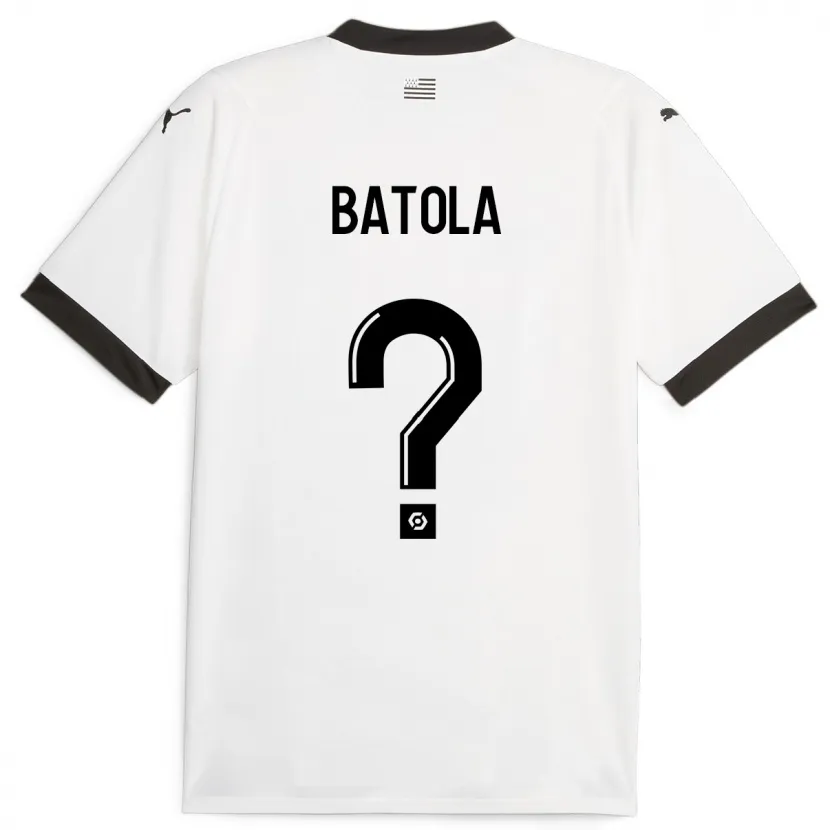 Danxen Mujer Camiseta Yann Batola #0 Blanco 2ª Equipación 2023/24 La Camisa