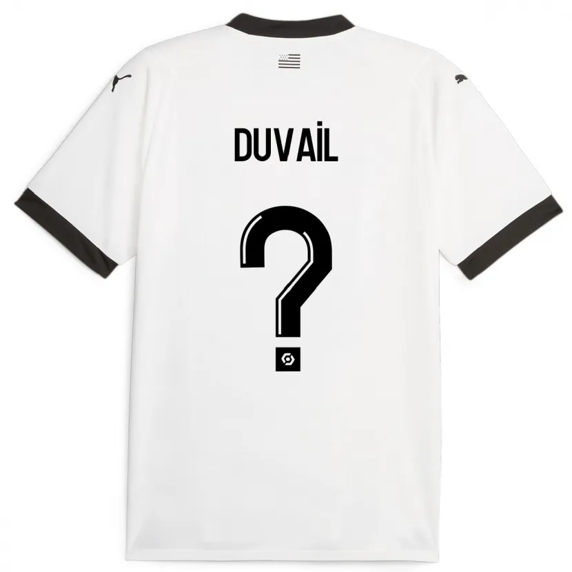 Danxen Mujer Camiseta Jules Duvail #0 Blanco 2ª Equipación 2023/24 La Camisa