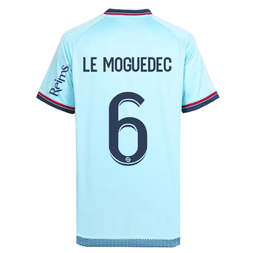 Danxen Mujer Camiseta Anaële Le Moguédec #6 Cielo Azul 2ª Equipación 2023/24 La Camisa