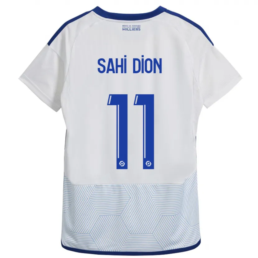 Danxen Mujer Camiseta Moïse Sahi Dion #11 Blanco 2ª Equipación 2023/24 La Camisa