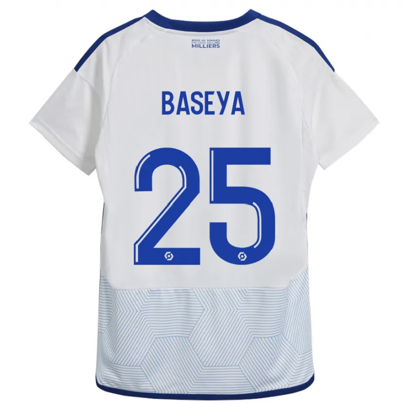 Danxen Mujer Camiseta Steven Baseya #25 Blanco 2ª Equipación 2023/24 La Camisa