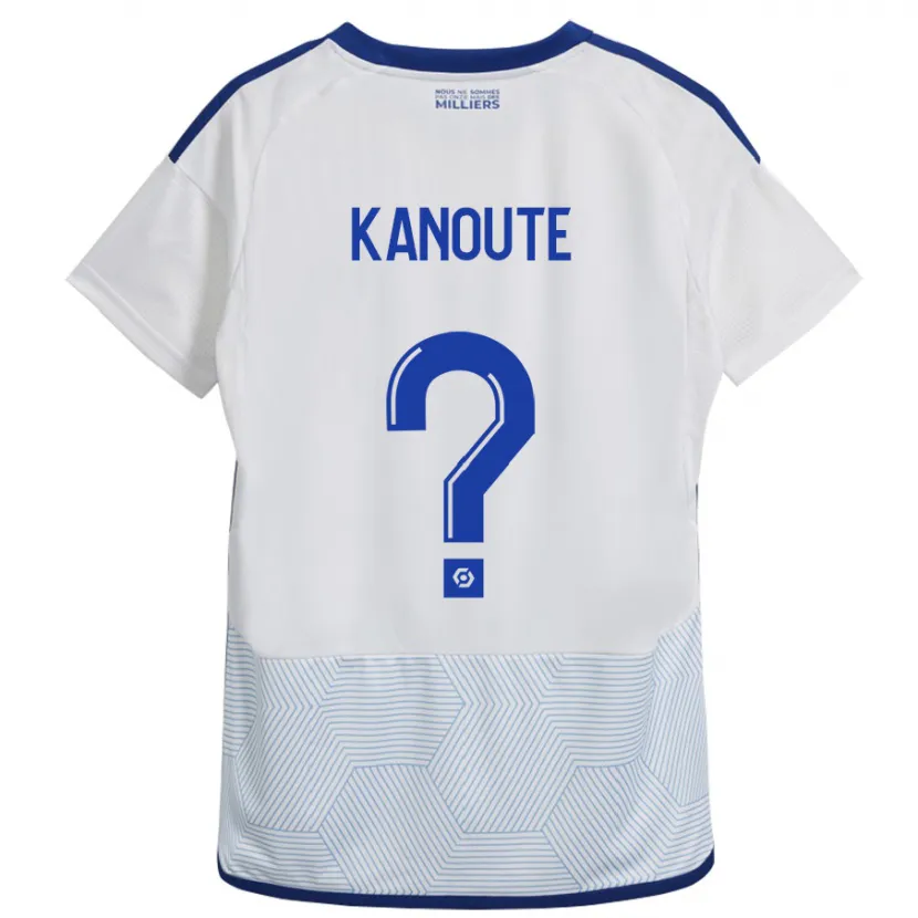 Danxen Mujer Camiseta Mahamadou Kanouté #0 Blanco 2ª Equipación 2023/24 La Camisa