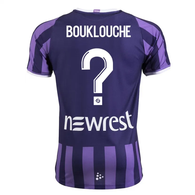 Danxen Mujer Camiseta Kelyan Bouklouche #0 Morado 2ª Equipación 2023/24 La Camisa