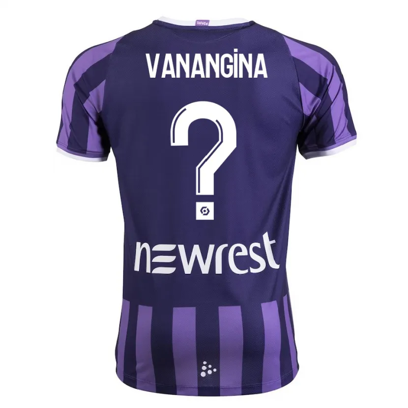 Danxen Mujer Camiseta Mechack Niombo Vanangina #0 Morado 2ª Equipación 2023/24 La Camisa