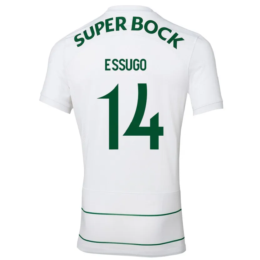 Danxen Mujer Camiseta Dário Essugo #14 Blanco 2ª Equipación 2023/24 La Camisa