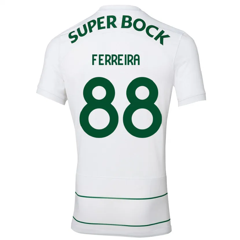 Danxen Mujer Camiseta Tiago Ferreira #88 Blanco 2ª Equipación 2023/24 La Camisa