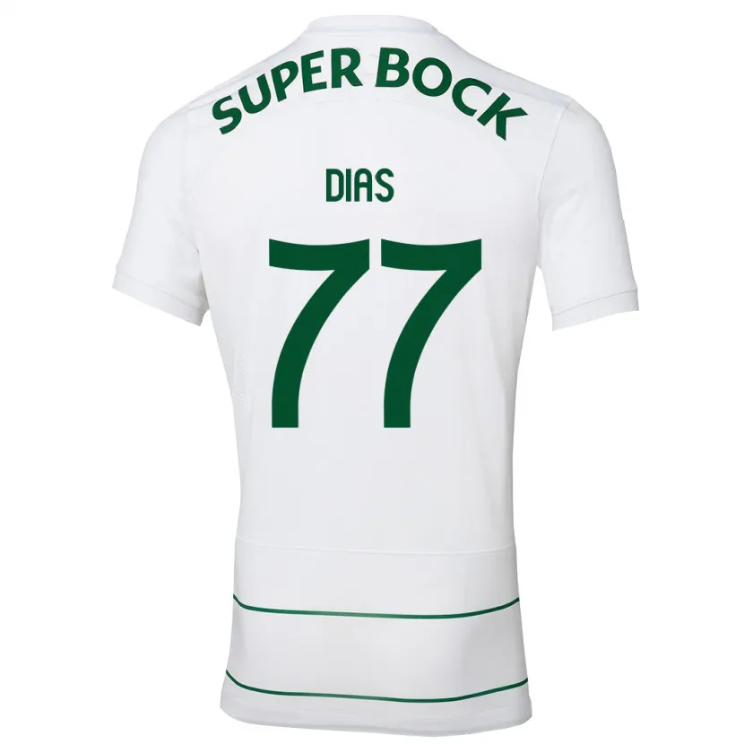 Danxen Mujer Camiseta Lucas Dias #77 Blanco 2ª Equipación 2023/24 La Camisa