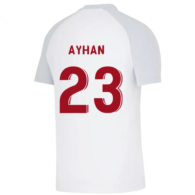 Danxen Mujer Camiseta Kaan Ayhan #23 Blanco 2ª Equipación 2023/24 La Camisa