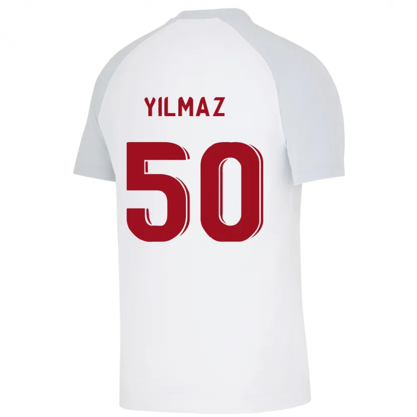 Danxen Mujer Camiseta Jankat Yılmaz #50 Blanco 2ª Equipación 2023/24 La Camisa