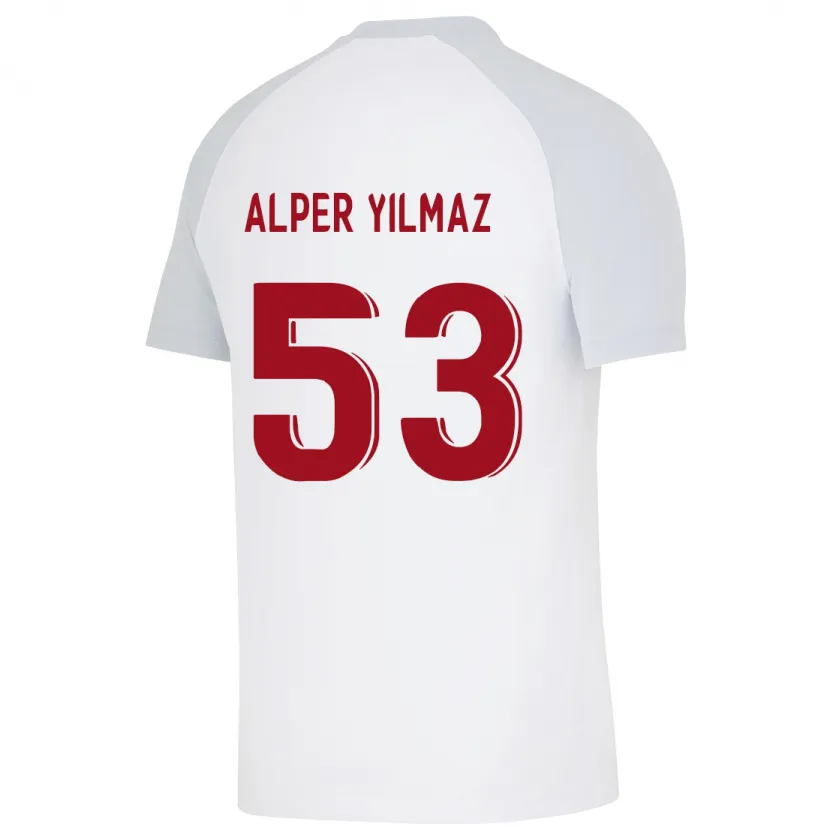 Danxen Mujer Camiseta Barış Alper Yılmaz #53 Blanco 2ª Equipación 2023/24 La Camisa