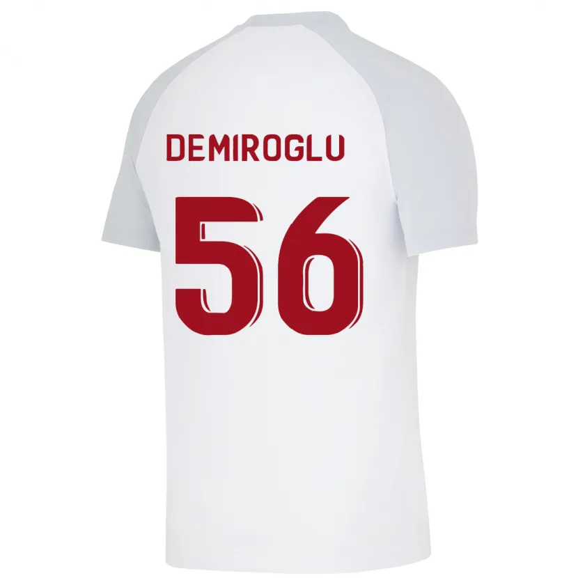 Danxen Mujer Camiseta Baran Demiroğlu #56 Blanco 2ª Equipación 2023/24 La Camisa