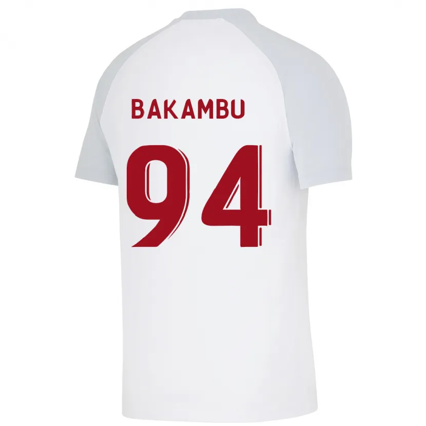 Danxen Mujer Camiseta Cédric Bakambu #94 Blanco 2ª Equipación 2023/24 La Camisa