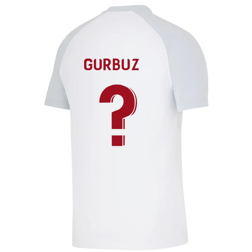 Danxen Mujer Camiseta Inanc Gürbüz #0 Blanco 2ª Equipación 2023/24 La Camisa