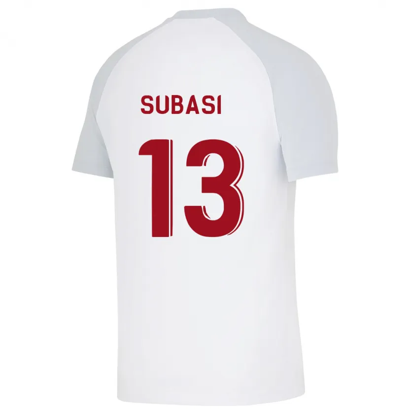 Danxen Mujer Camiseta Kadir Subasi #13 Blanco 2ª Equipación 2023/24 La Camisa