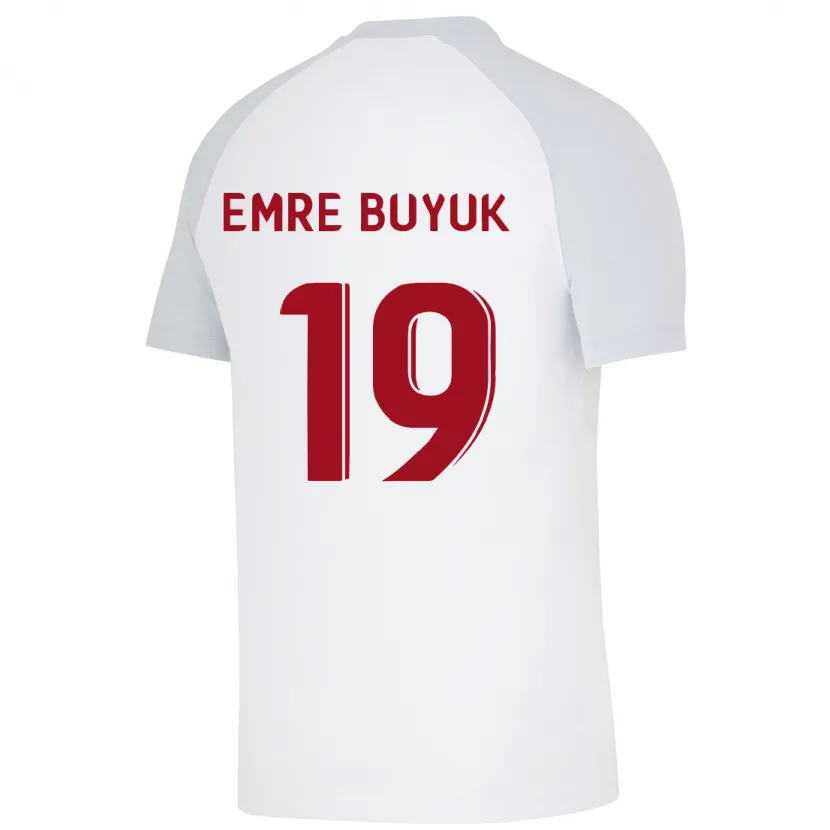 Danxen Mujer Camiseta Enes Emre Büyük #19 Blanco 2ª Equipación 2023/24 La Camisa