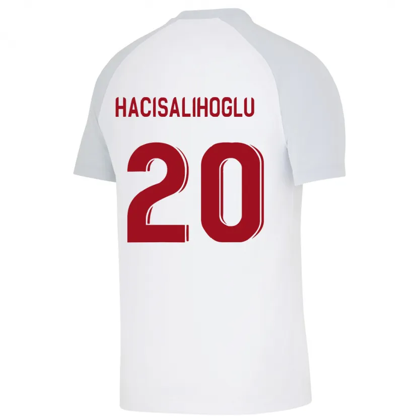 Danxen Mujer Camiseta Arda Hacisalihoglu #20 Blanco 2ª Equipación 2023/24 La Camisa