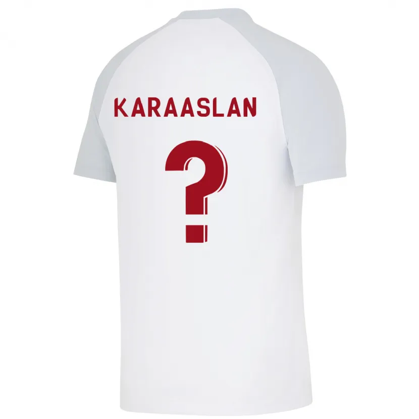 Danxen Mujer Camiseta Ahmet Kerem Karaaslan #0 Blanco 2ª Equipación 2023/24 La Camisa