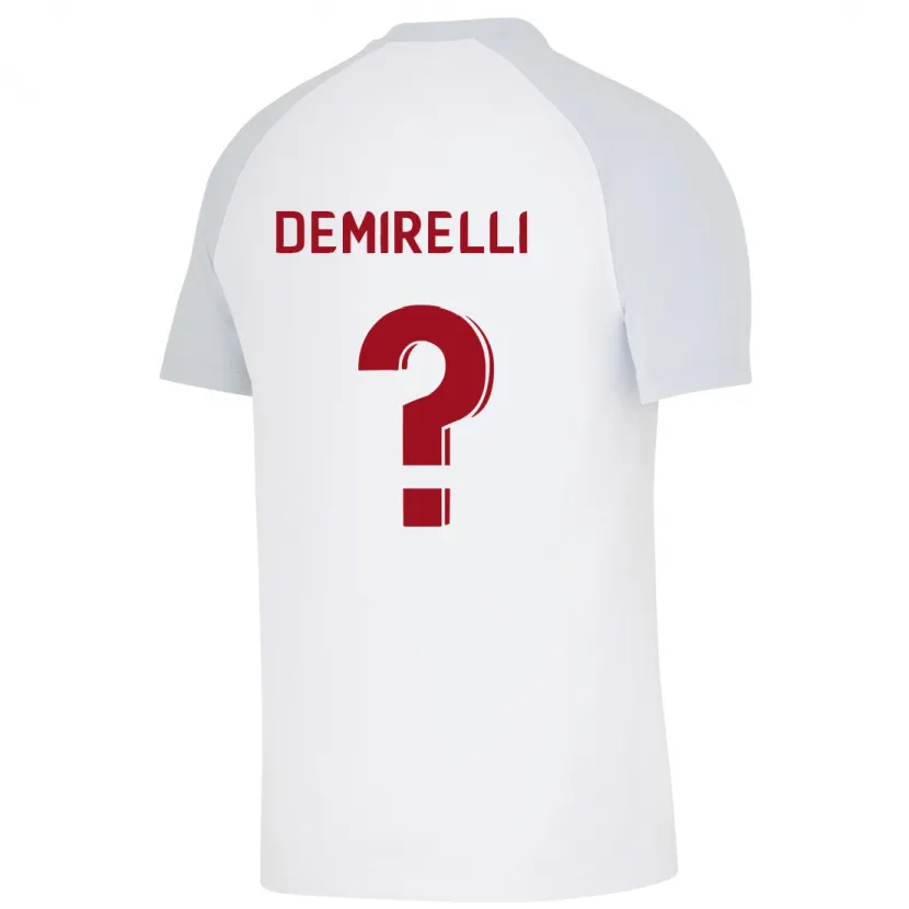 Danxen Mujer Camiseta Ahmet Demirelli #0 Blanco 2ª Equipación 2023/24 La Camisa